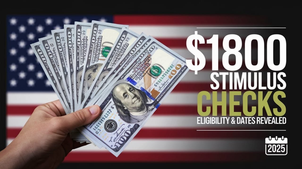 $1800 Stimulus Checks in 2025: Eligibility and Payment Dates Explained